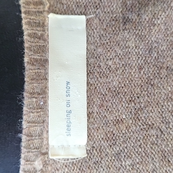 Vintage Anthropologie/Sleeping on Snow Brown Tie Ribbon Cardigan size Medium - Picture 5 of 9